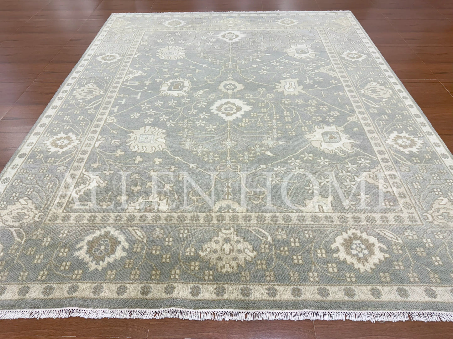 Misty Haven Oushak – Hand Knotted Wool Area Rug 8x10