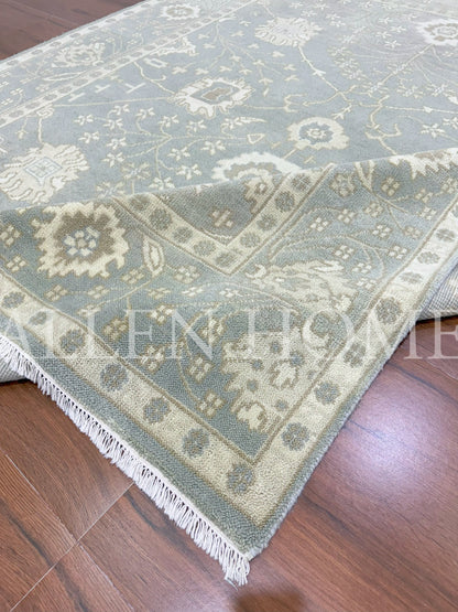 Misty Haven Oushak – Hand Knotted Wool Area Rug 8x10