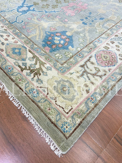 Pastel Horizon Oushak – Hand Knotted Wool Area Rug 8x10