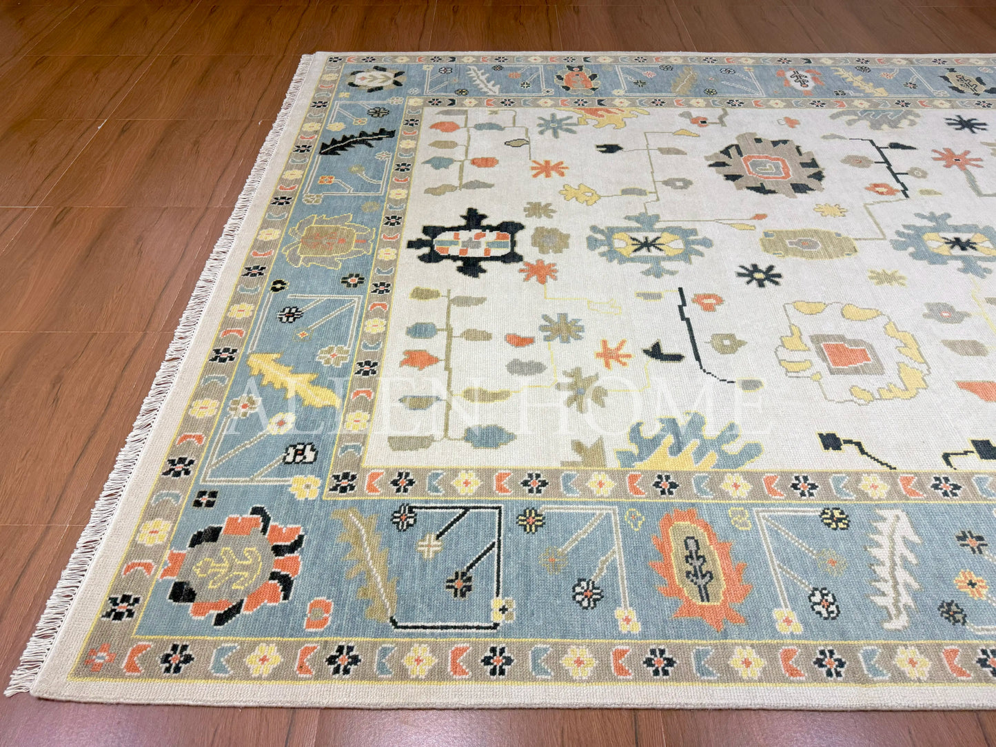 Playful Breeze Oushak – Hand Knotted Wool Area Rug 9x12