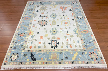 Playful Breeze Oushak – Hand Knotted Wool Area Rug 9x12