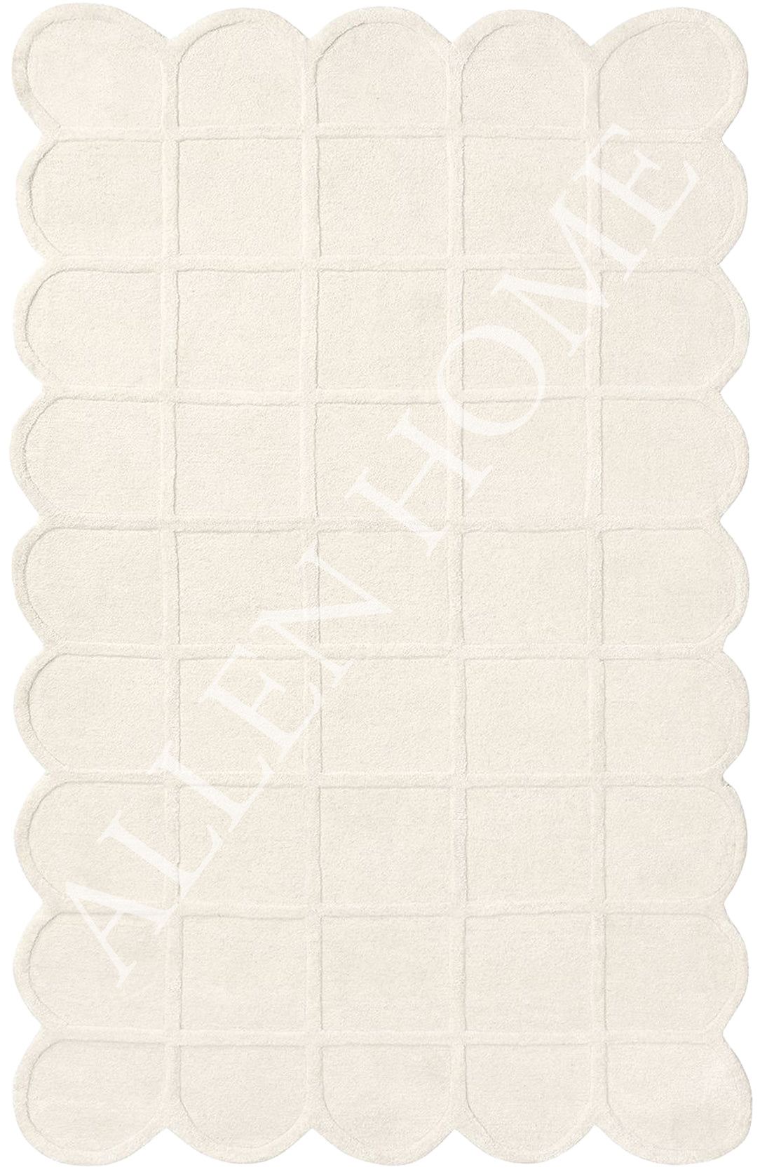 Selena Scallop Rug – Pastel Rug for Baby & Kids Room | Allen Home