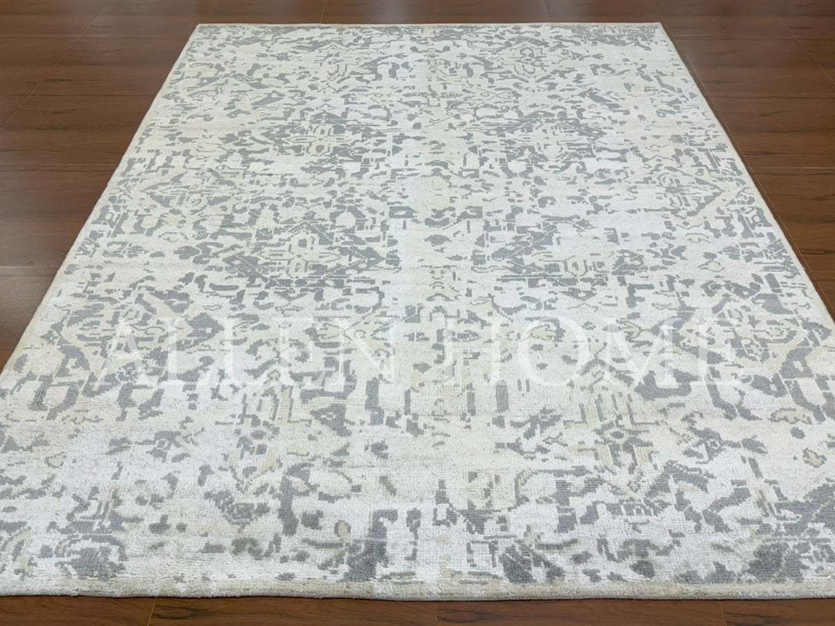 Silver Mist Rug Silver Mist Oushak | Hand Knotted 8x10 Wool Rug – Allen Home