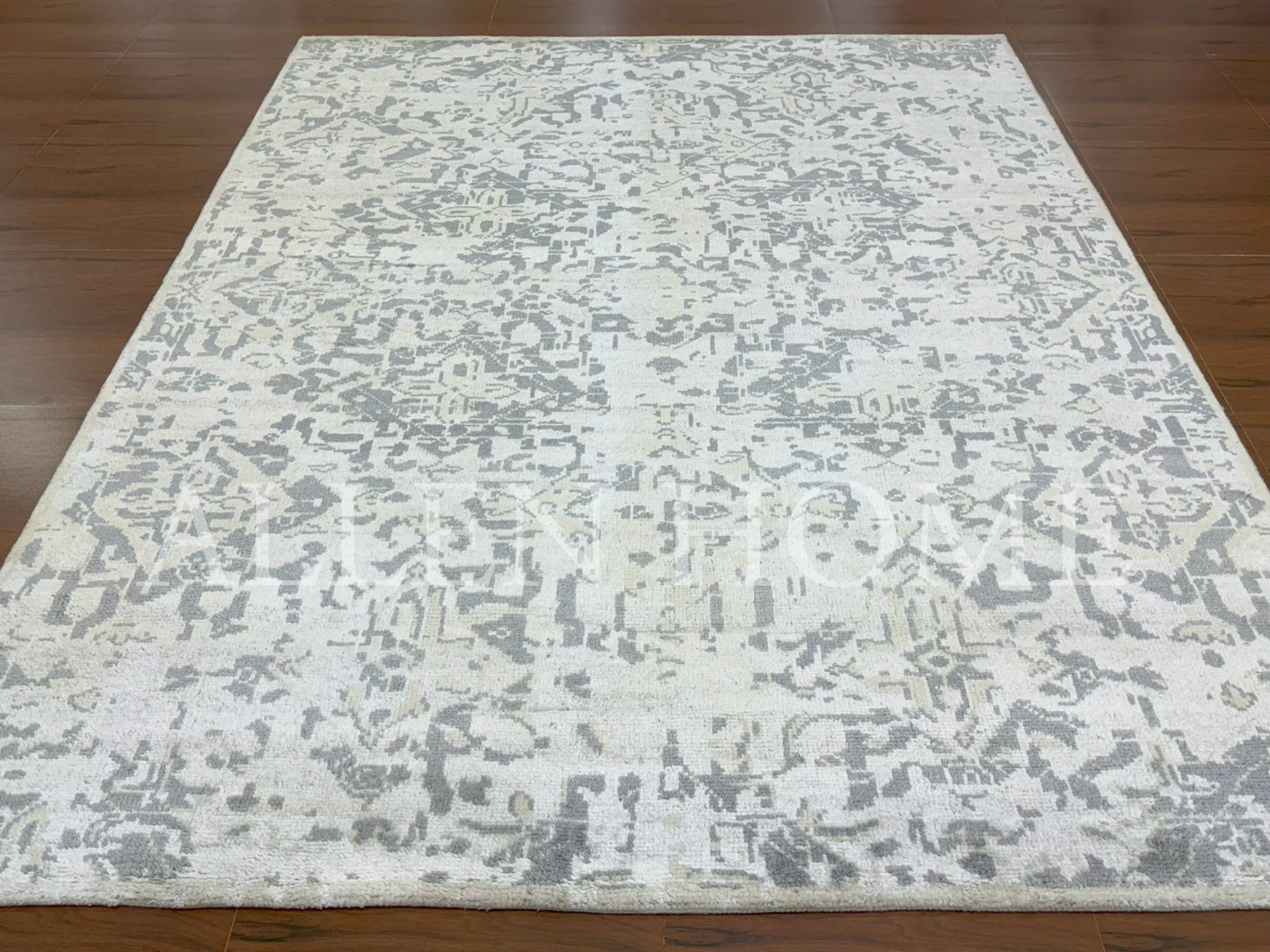 Silver Mist Oushak – Hand Knotted Wool Area Rug 8x10