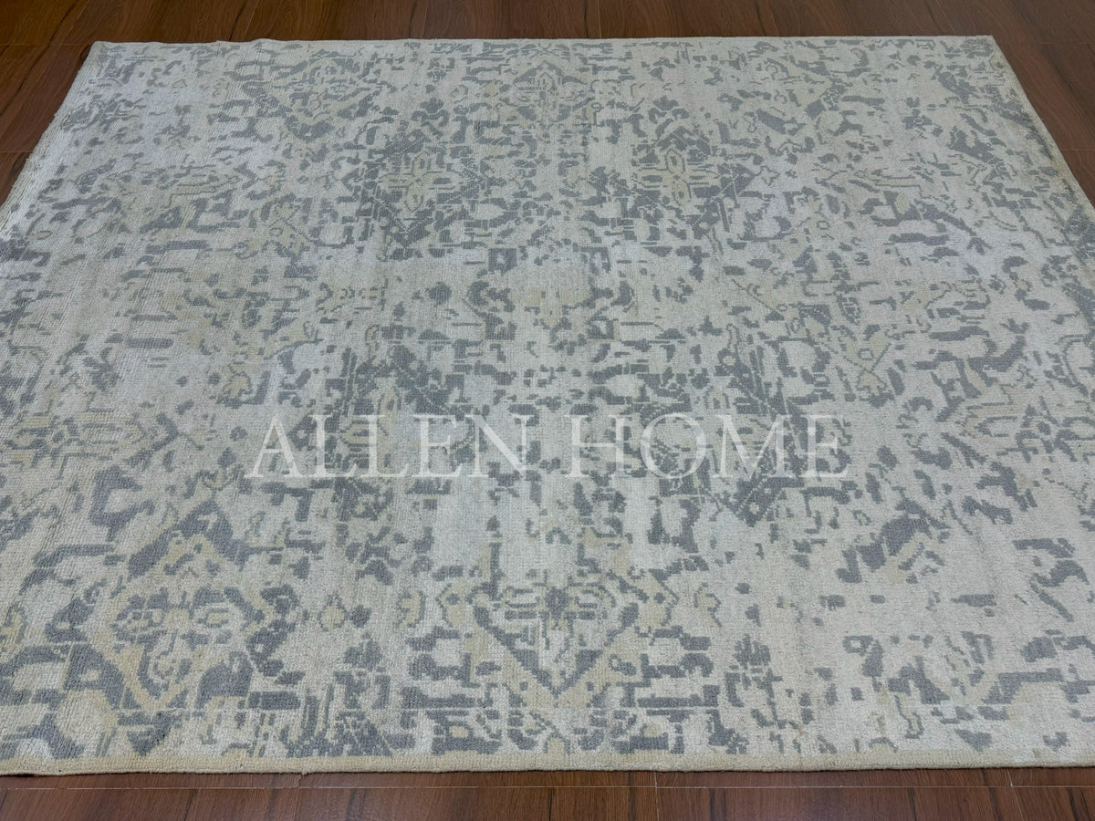 Silver Mist Rug Silver Mist Oushak | Hand Knotted 8x10 Wool Rug – Allen Home