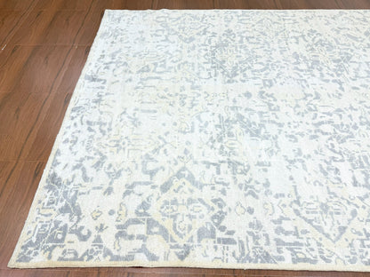Silver Mist Oushak – Hand Knotted Wool Area Rug 8x10