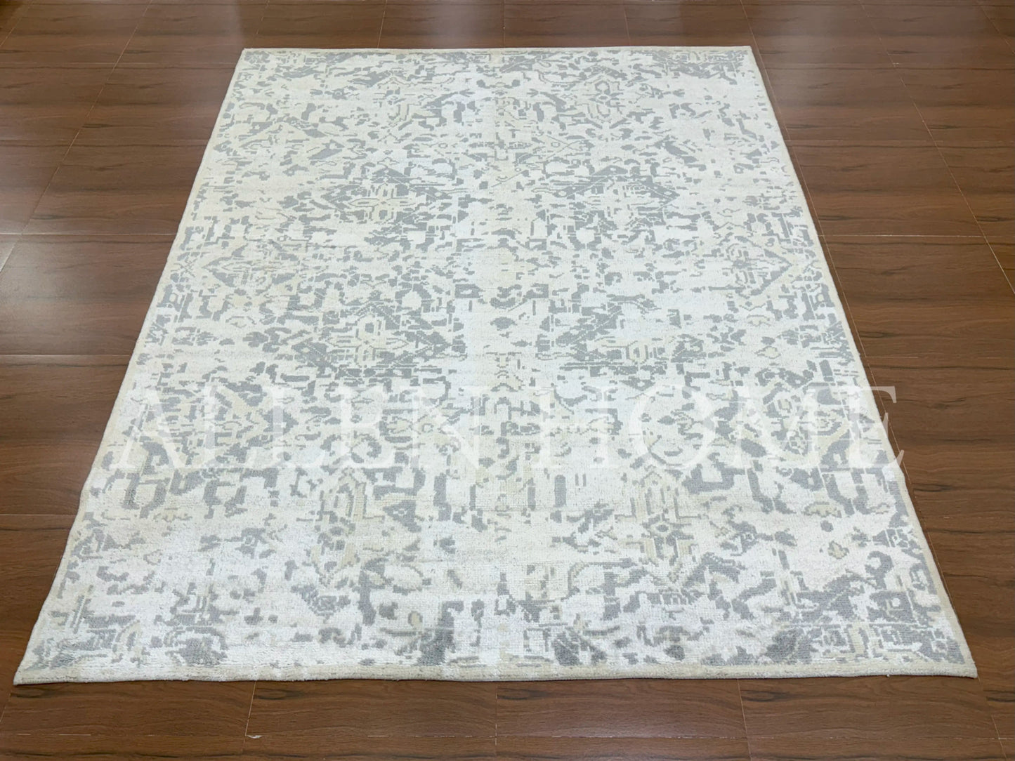 Silver Mist Oushak – Hand Knotted Wool Area Rug 8x10