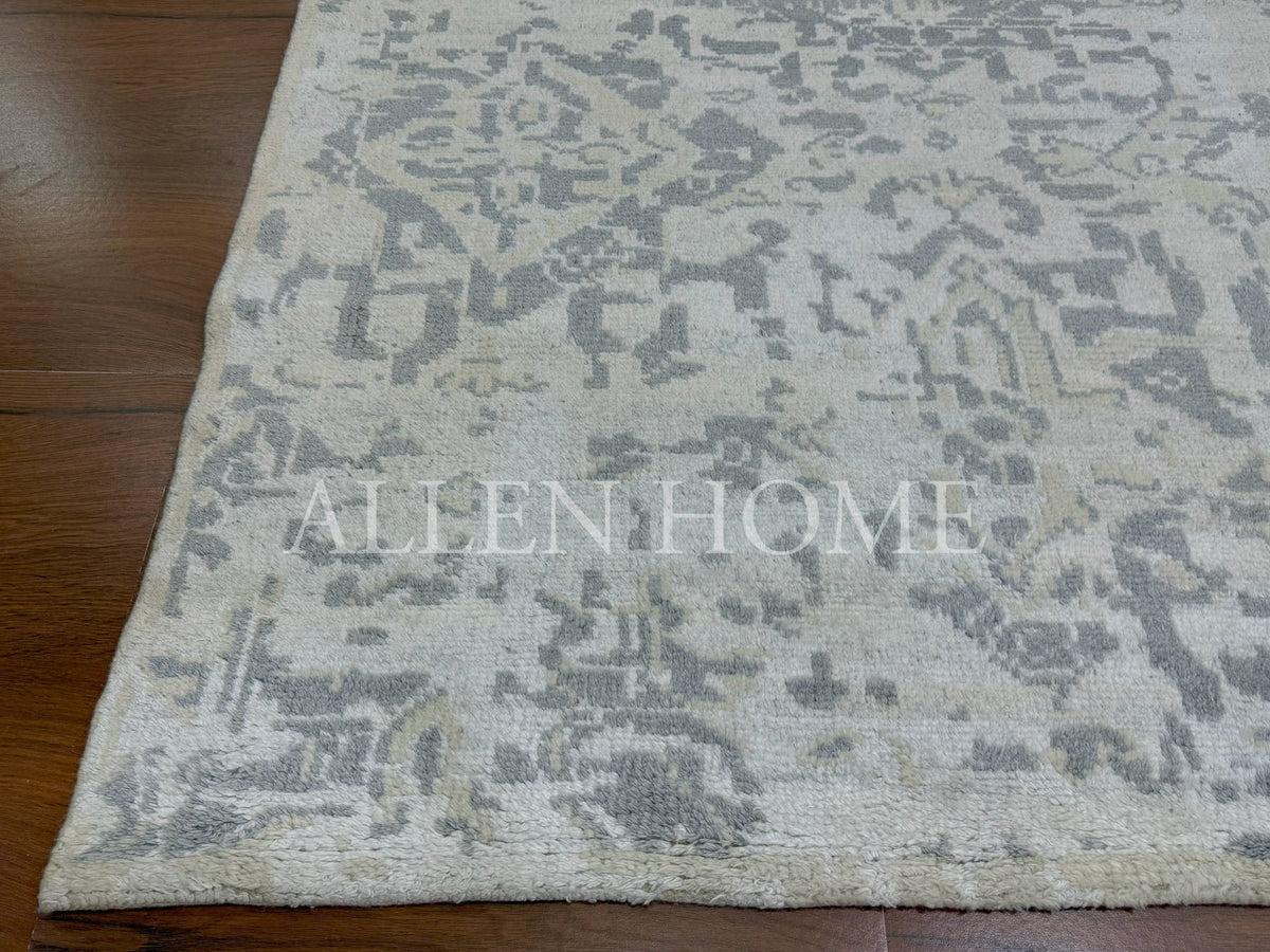 Silver Mist Rug Silver Mist Oushak | Hand Knotted 8x10 Wool Rug – Allen Home