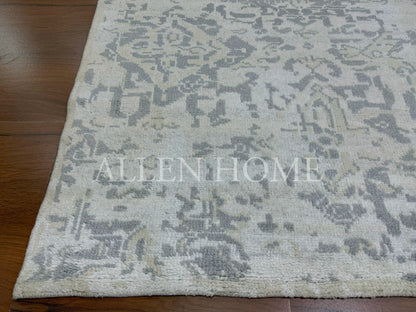 Silver Mist Oushak – Hand Knotted Wool Area Rug 8x10