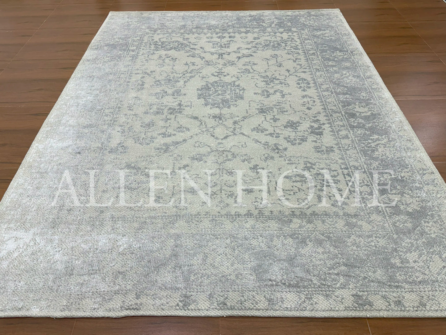 Vintage Bloom – Hand Knotted Wool Area Rug 8x10