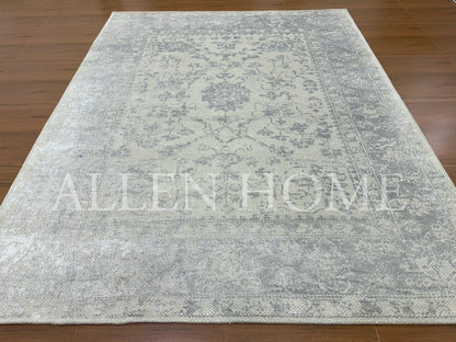 Vintage Bloom – Hand Knotted Wool Area Rug 8x10