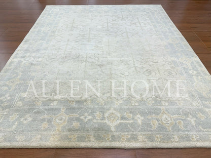 Whisper Ivory Oushak – Hand Knotted Wool Area Rug 8x10