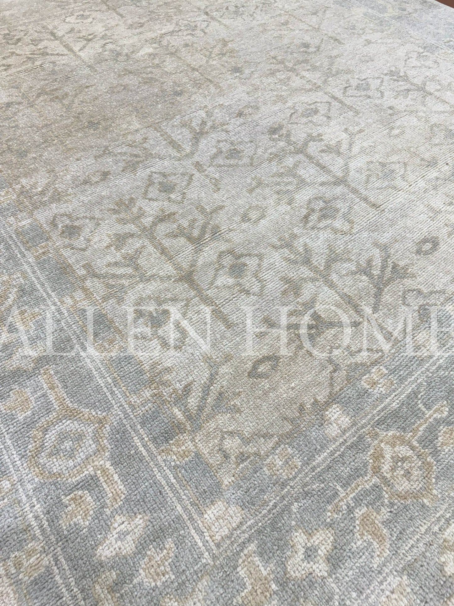 Whisper Ivory Oushak – Hand Knotted Wool Area Rug 8x10