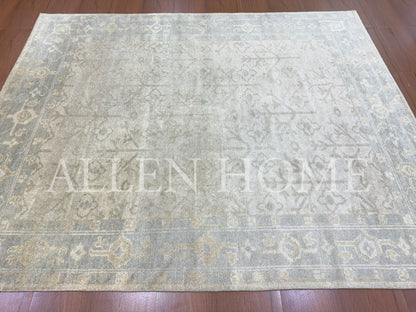 Whisper Ivory Oushak – Hand Knotted Wool Area Rug 8x10