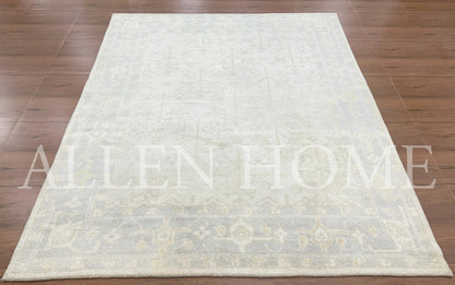 Whisper Ivory Oushak – Hand Knotted Wool Area Rug 8x10