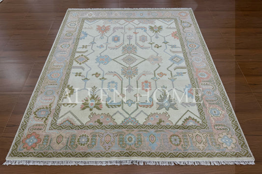 Willow Breeze Oushak – Hand Knotted Wool Area Rug 8x10
